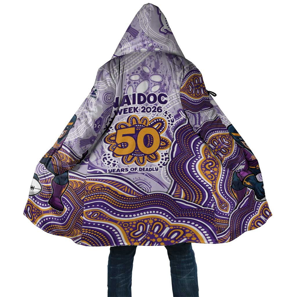 Melbourne Storm NAIDOC Week 2026 Cloak First Nations of Australia Aboriginal Mascot Rugby