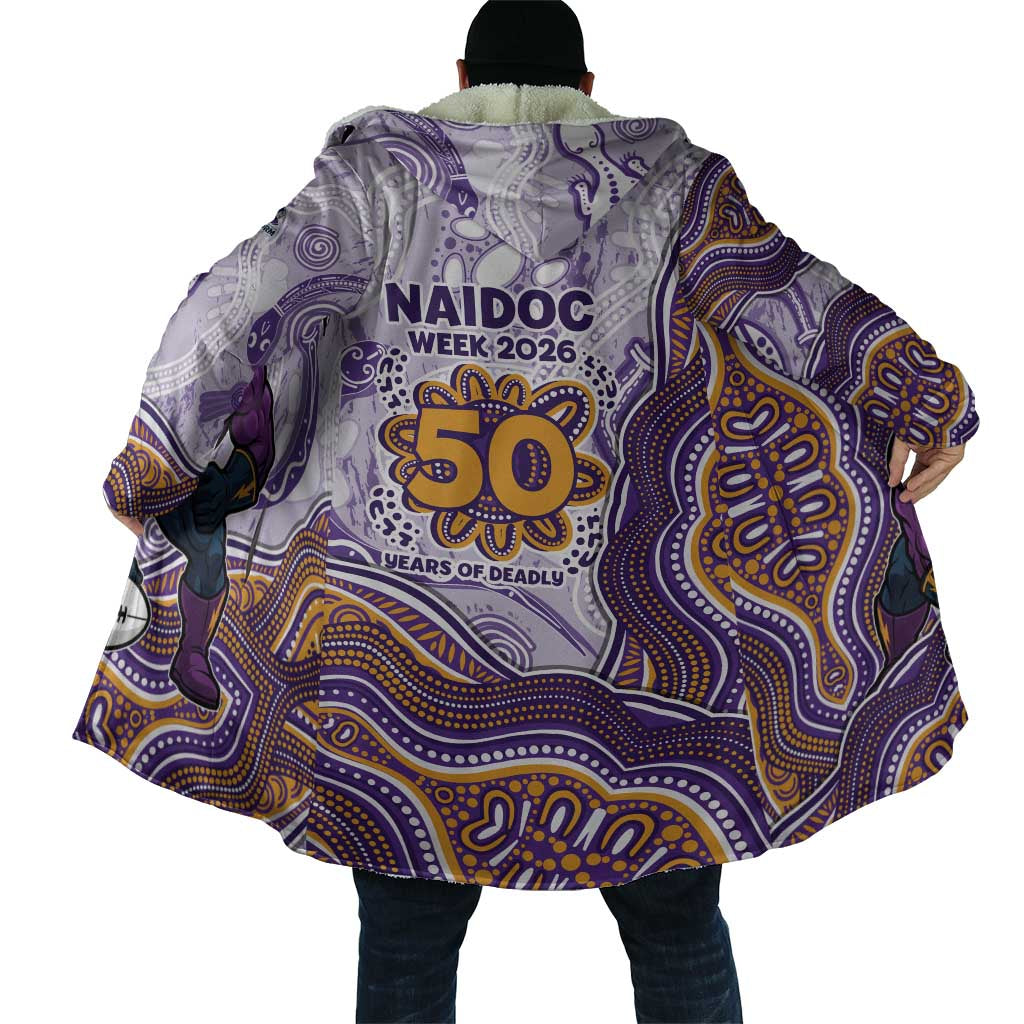 Melbourne Storm NAIDOC Week 2026 Cloak First Nations of Australia Aboriginal Mascot Rugby