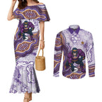 Melbourne Storm NAIDOC Week 2026 Couples Matching Mermaid Dress and Long Sleeve Button Shirt First Nations of Australia Aboriginal Mascot Rugby