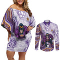 Melbourne Storm NAIDOC Week 2026 Couples Matching Off Shoulder Short Dress and Long Sleeve Button Shirt First Nations of Australia Aboriginal Mascot Rugby