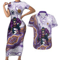 Melbourne Storm NAIDOC Week 2026 Couples Matching Short Sleeve Bodycon Dress and Hawaiian Shirt First Nations of Australia Aboriginal Mascot Rugby