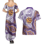Melbourne Storm NAIDOC Week 2026 Couples Matching Summer Maxi Dress and Hawaiian Shirt First Nations of Australia Aboriginal Mascot Rugby
