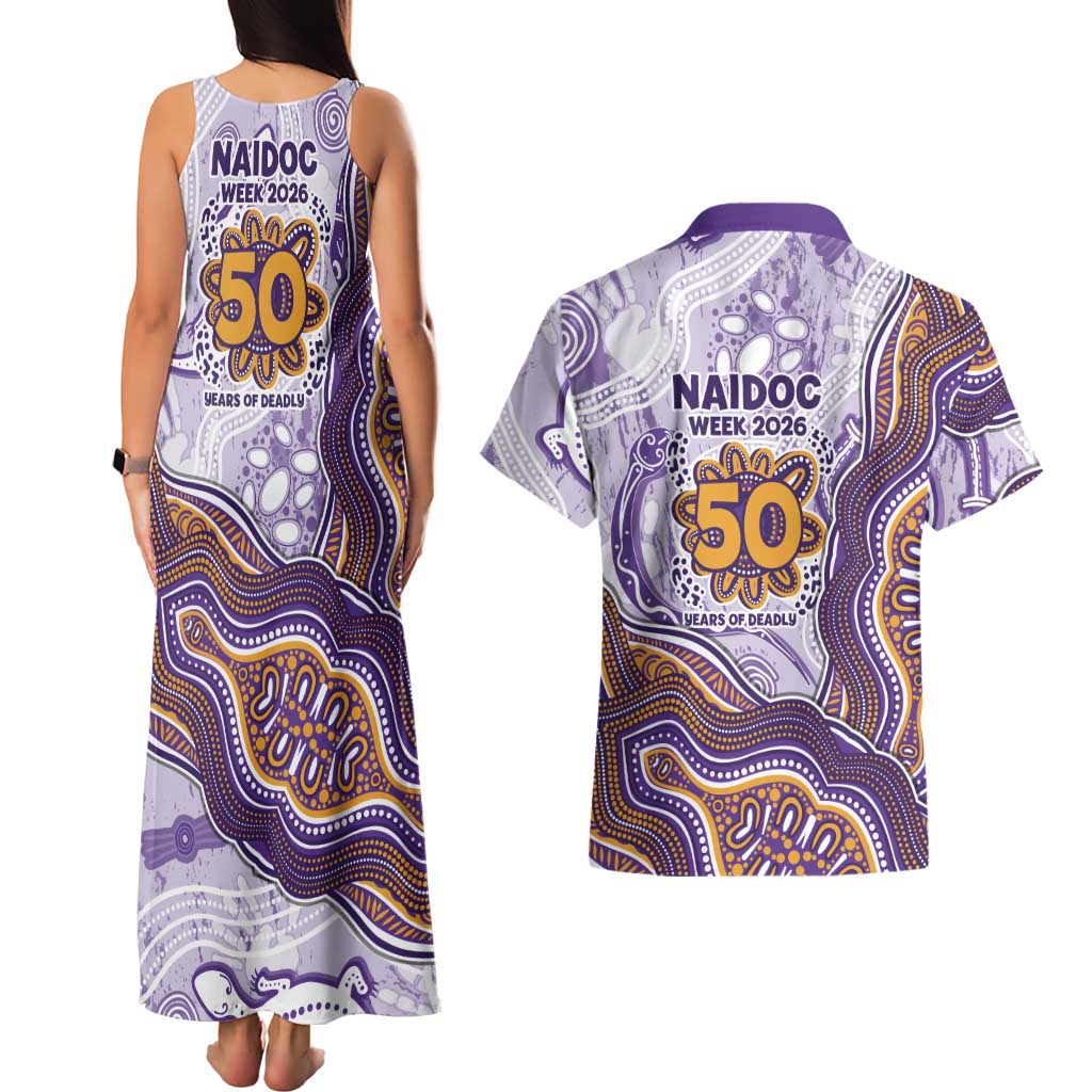 Melbourne Storm NAIDOC Week 2026 Couples Matching Tank Maxi Dress and Hawaiian Shirt First Nations of Australia Aboriginal Mascot Rugby