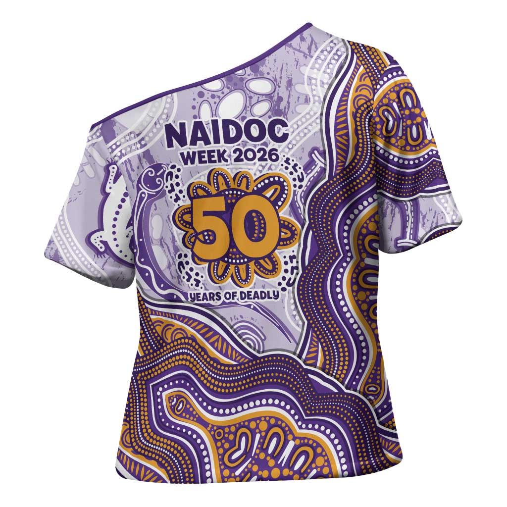 Melbourne Storm NAIDOC Week 2026 Cross Shoulder Shirt First Nations of Australia Aboriginal Mascot Rugby