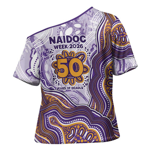 Melbourne Storm NAIDOC Week 2026 Cross Shoulder Shirt First Nations of Australia Aboriginal Mascot Rugby