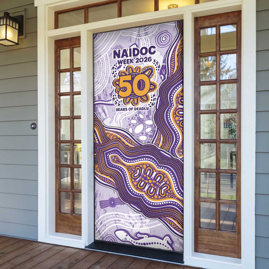 Melbourne Storm NAIDOC Week 2026 Door Cover First Nations of Australia Aboriginal Mascot Rugby