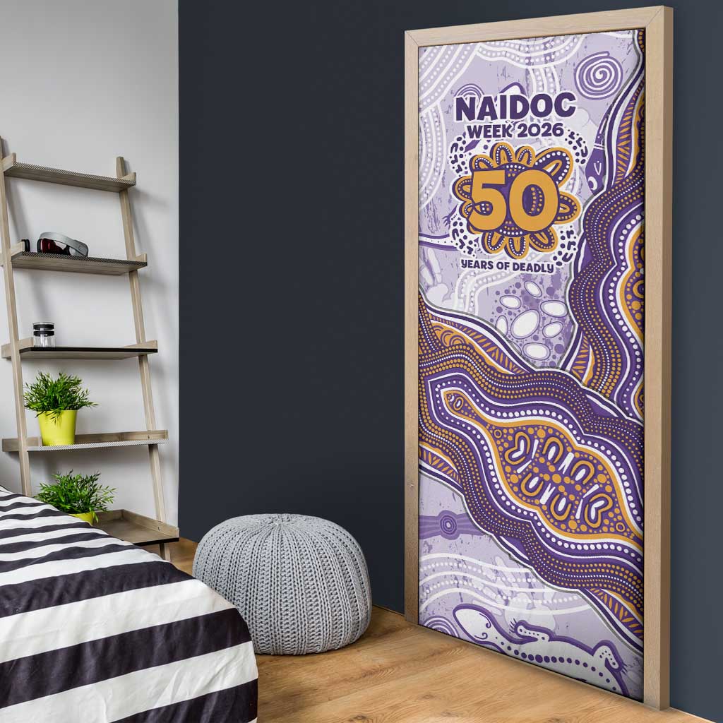 Melbourne Storm NAIDOC Week 2026 Door Cover First Nations of Australia Aboriginal Mascot Rugby