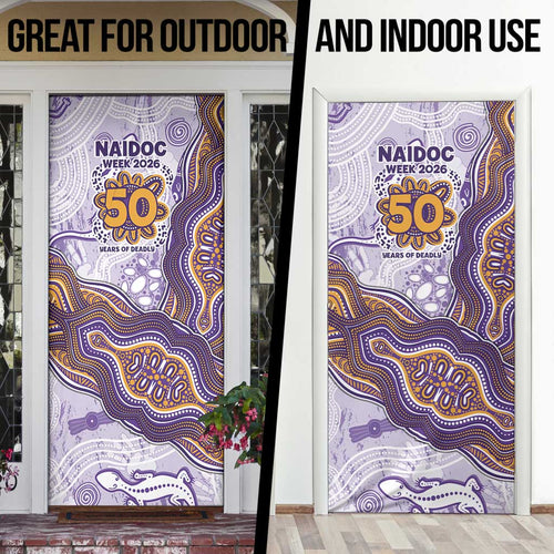 Melbourne Storm NAIDOC Week 2026 Door Cover First Nations of Australia Aboriginal Mascot Rugby