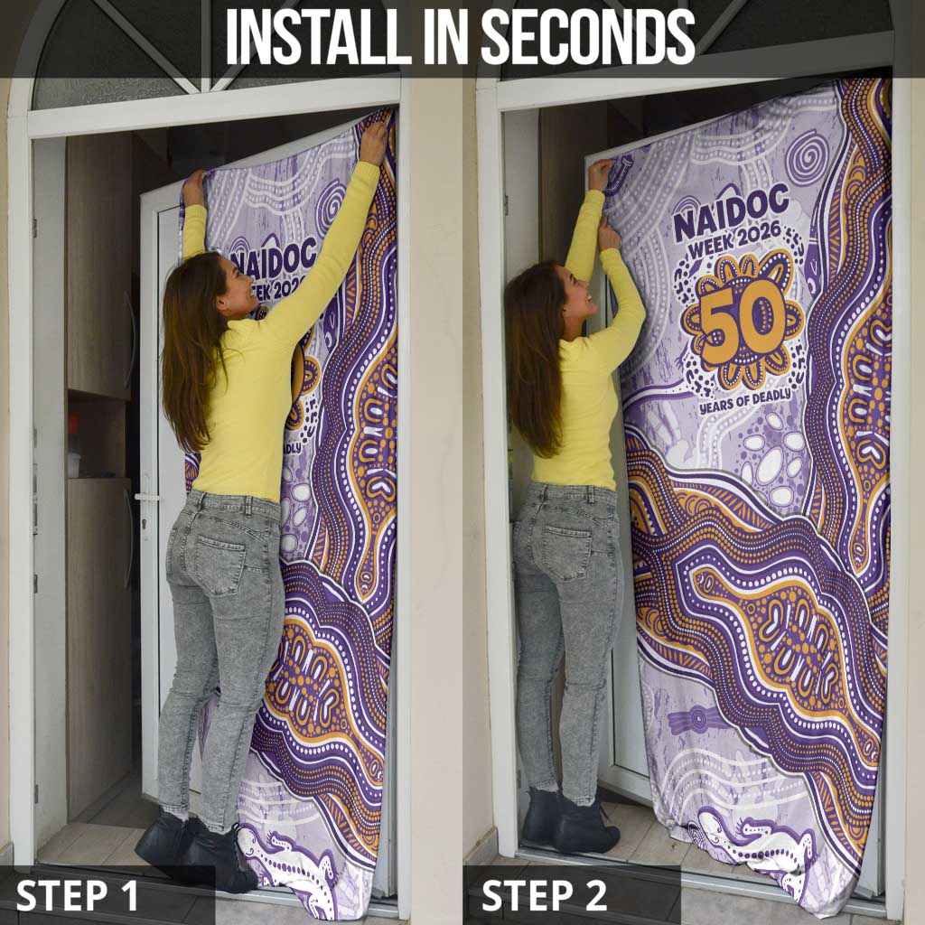 Melbourne Storm NAIDOC Week 2026 Door Cover First Nations of Australia Aboriginal Mascot Rugby