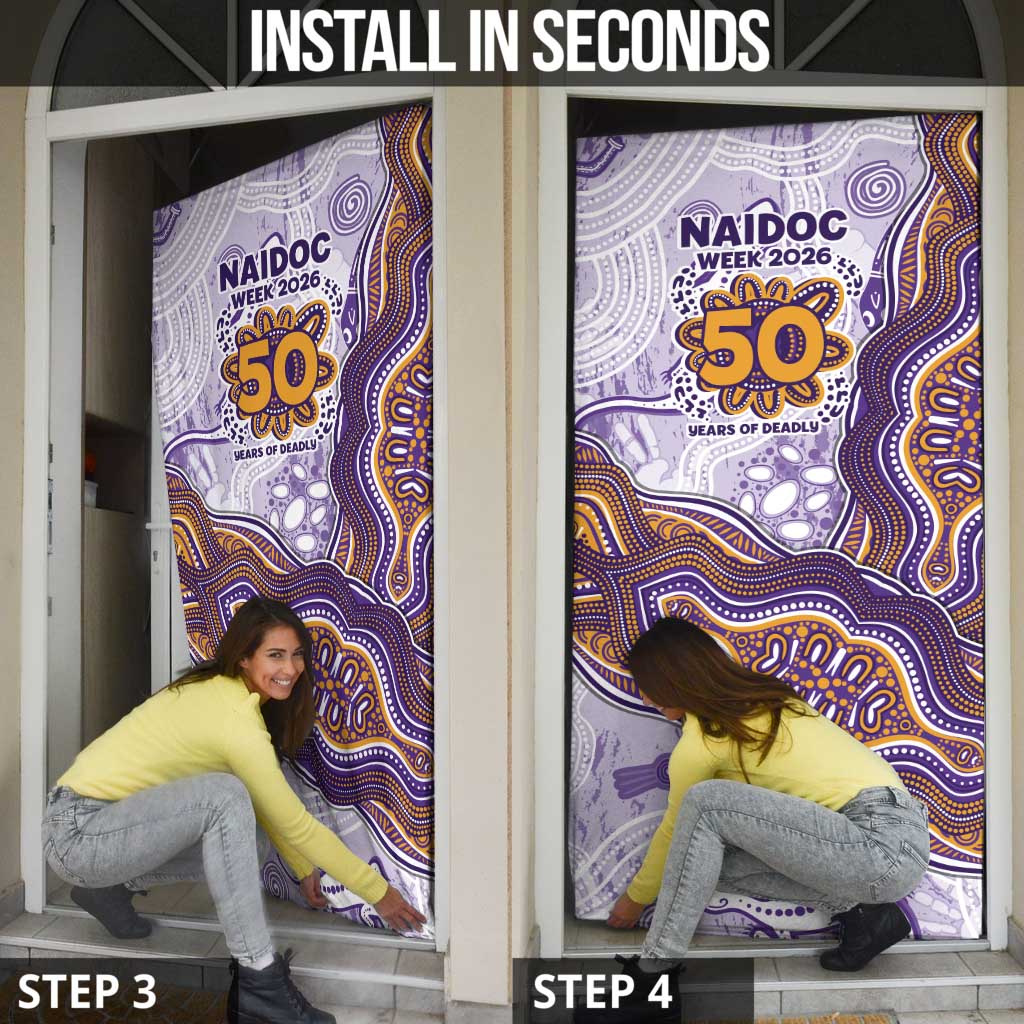 Melbourne Storm NAIDOC Week 2026 Door Cover First Nations of Australia Aboriginal Mascot Rugby