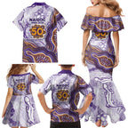 Melbourne Storm NAIDOC Week 2026 Family Matching Mermaid Dress and Hawaiian Shirt First Nations of Australia Aboriginal Mascot Rugby