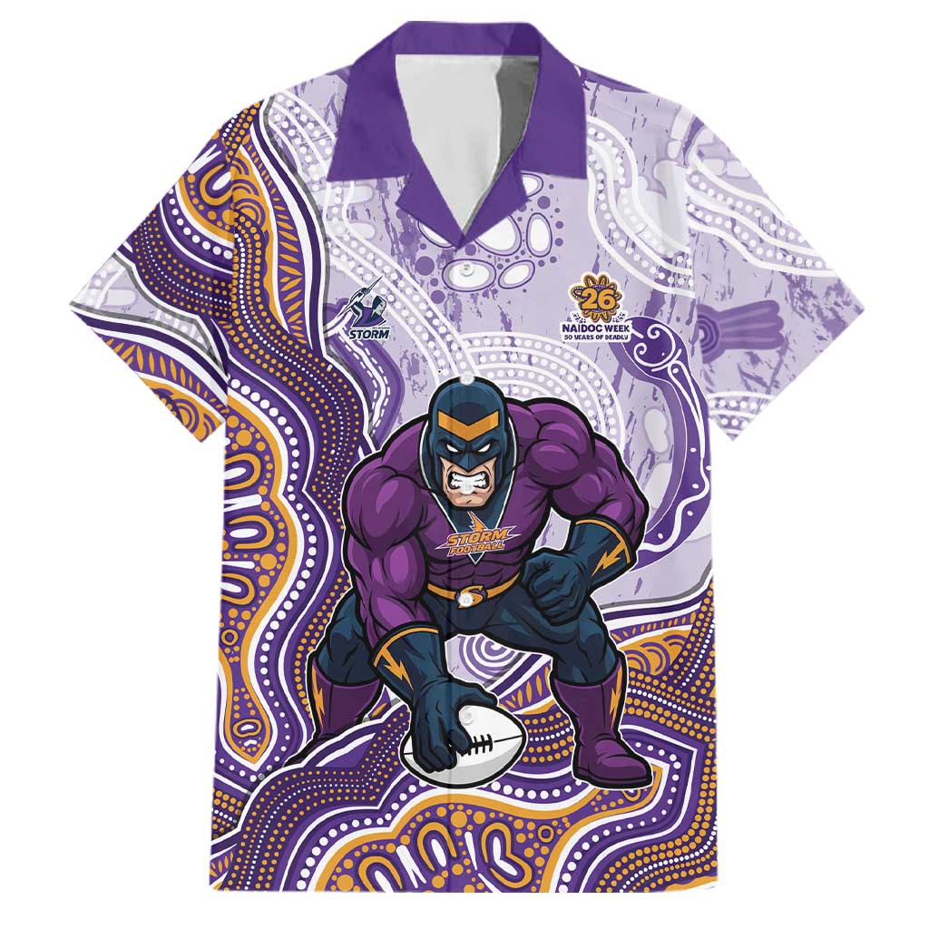 Melbourne Storm NAIDOC Week 2026 Family Matching Off The Shoulder Long Sleeve Dress and Hawaiian Shirt First Nations of Australia Aboriginal Mascot Rugby