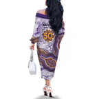 Melbourne Storm NAIDOC Week 2026 Family Matching Off The Shoulder Long Sleeve Dress and Hawaiian Shirt First Nations of Australia Aboriginal Mascot Rugby