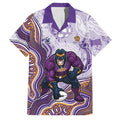 Melbourne Storm NAIDOC Week 2026 Family Matching Off Shoulder Maxi Dress and Hawaiian Shirt First Nations of Australia Aboriginal Mascot Rugby