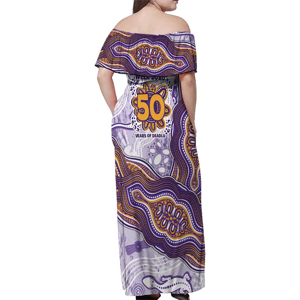 Melbourne Storm NAIDOC Week 2026 Family Matching Off Shoulder Maxi Dress and Hawaiian Shirt First Nations of Australia Aboriginal Mascot Rugby