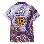 Melbourne Storm NAIDOC Week 2026 Family Matching Off Shoulder Short Dress and Hawaiian Shirt First Nations of Australia Aboriginal Mascot Rugby