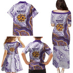 Melbourne Storm NAIDOC Week 2026 Family Matching Puletasi and Hawaiian Shirt First Nations of Australia Aboriginal Mascot Rugby