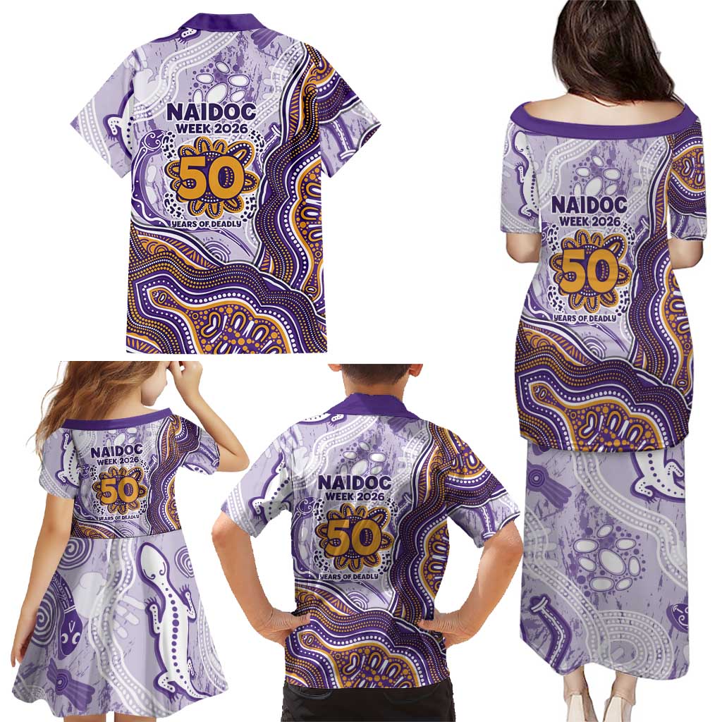 Melbourne Storm NAIDOC Week 2026 Family Matching Puletasi and Hawaiian Shirt First Nations of Australia Aboriginal Mascot Rugby