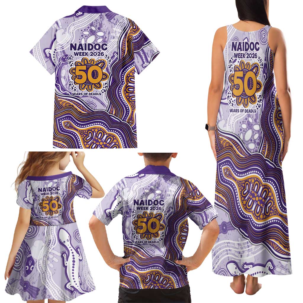 Melbourne Storm NAIDOC Week 2026 Family Matching Tank Maxi Dress and Hawaiian Shirt First Nations of Australia Aboriginal Mascot Rugby