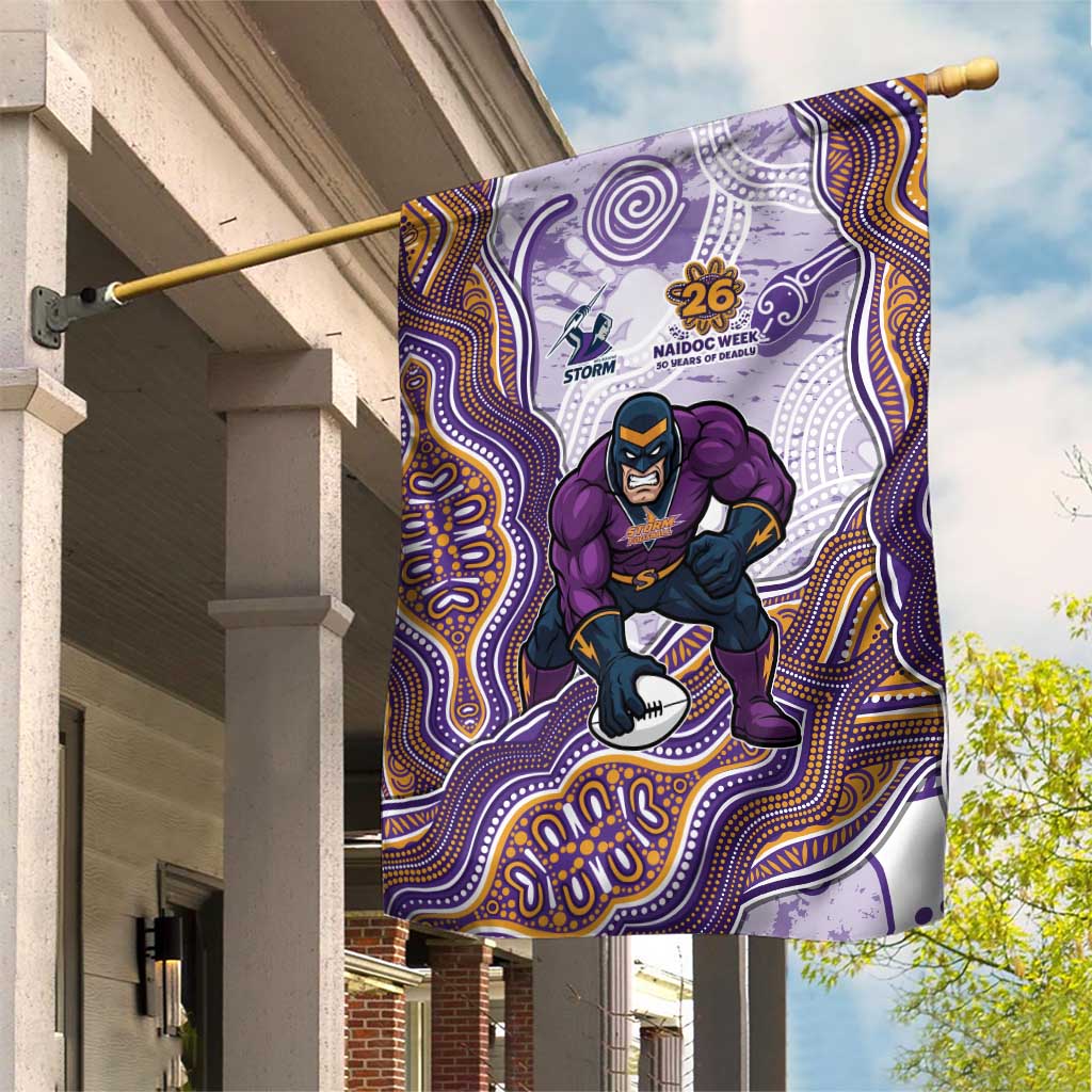 Melbourne Storm NAIDOC Week 2026 Garden Flag First Nations of Australia Aboriginal Mascot Rugby