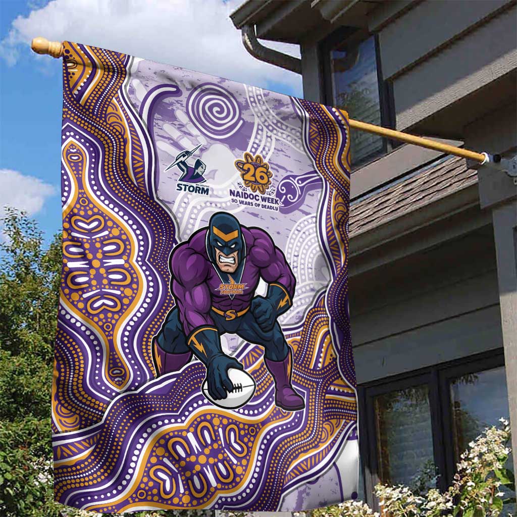 Melbourne Storm NAIDOC Week 2026 Garden Flag First Nations of Australia Aboriginal Mascot Rugby
