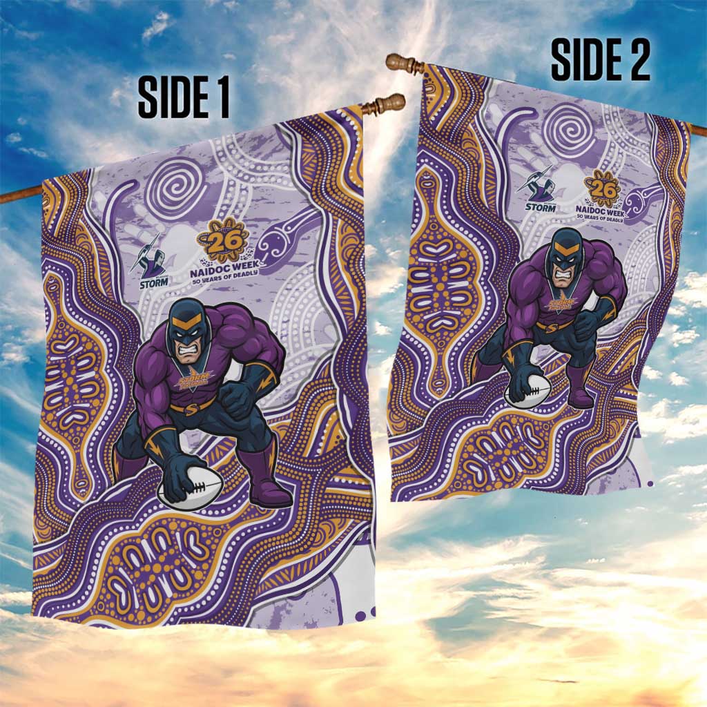 Melbourne Storm NAIDOC Week 2026 Garden Flag First Nations of Australia Aboriginal Mascot Rugby