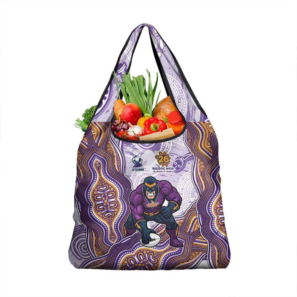 Melbourne Storm NAIDOC Week 2026 Grocery Bag First Nations of Australia Aboriginal Mascot Rugby