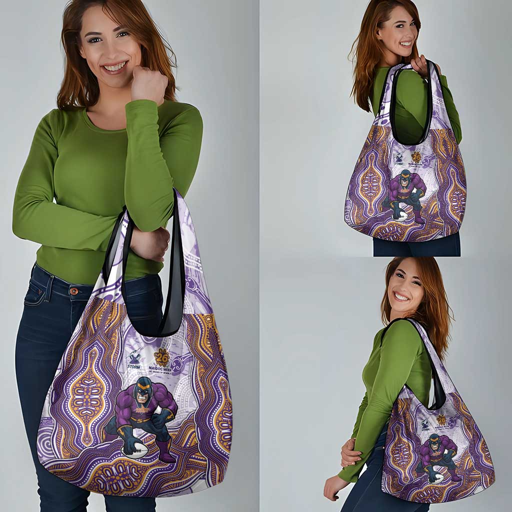 Melbourne Storm NAIDOC Week 2026 Grocery Bag First Nations of Australia Aboriginal Mascot Rugby