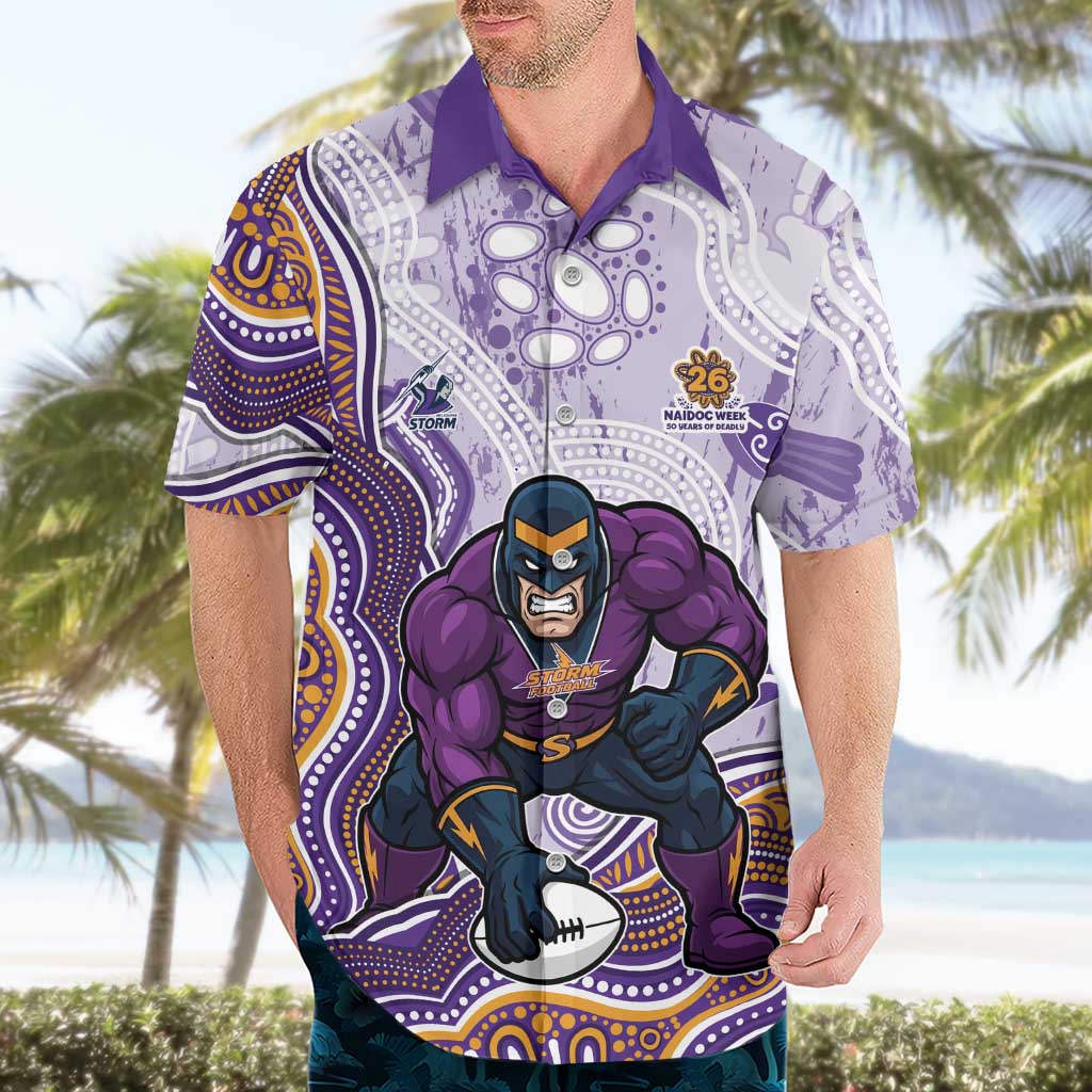Melbourne Storm NAIDOC Week 2026 Hawaiian Shirt First Nations of Australia Aboriginal Mascot Rugby