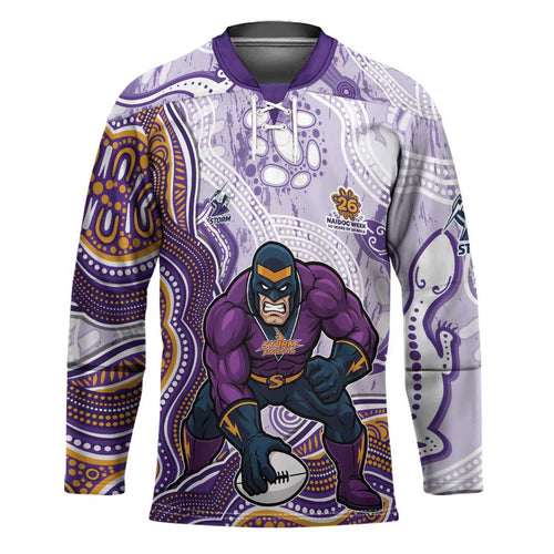Melbourne Storm NAIDOC Week 2026 Hockey Jersey First Nations of Australia Aboriginal Mascot Rugby