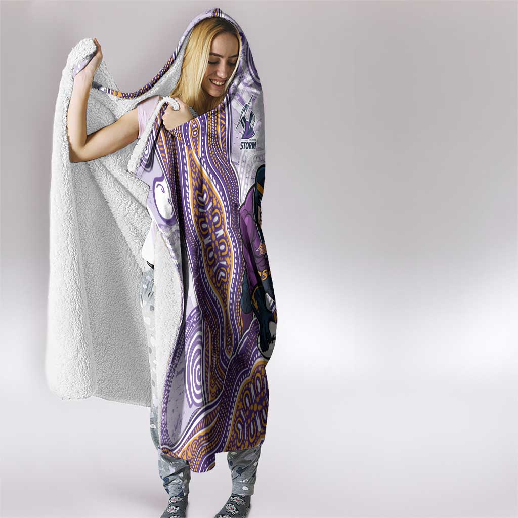 Melbourne Storm NAIDOC Week 2026 Hooded Blanket First Nations of Australia Aboriginal Mascot Rugby