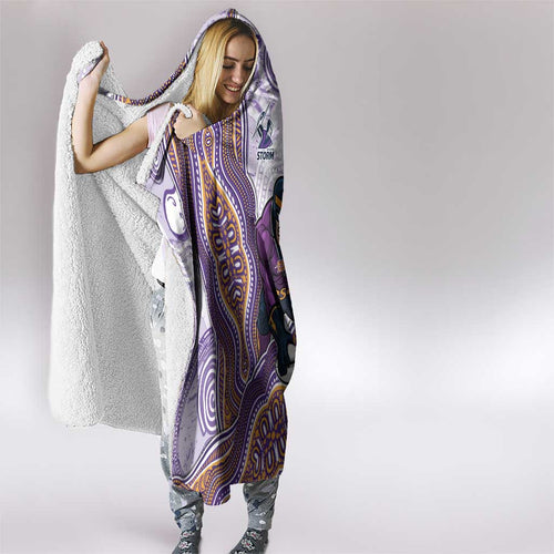 Melbourne Storm NAIDOC Week 2026 Hooded Blanket First Nations of Australia Aboriginal Mascot Rugby
