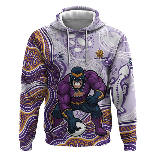 Melbourne Storm NAIDOC Week 2026 Hoodie First Nations of Australia Aboriginal Mascot Rugby