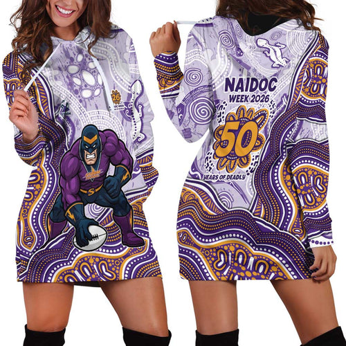Melbourne Storm NAIDOC Week 2026 Hoodie Dress First Nations of Australia Aboriginal Mascot Rugby