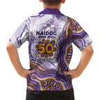Melbourne Storm NAIDOC Week 2026 Kid Hawaiian Shirt First Nations of Australia Aboriginal Mascot Rugby