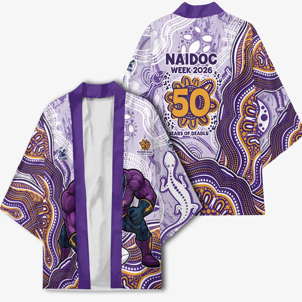 Melbourne Storm NAIDOC Week 2026 Kimono First Nations of Australia Aboriginal Mascot Rugby