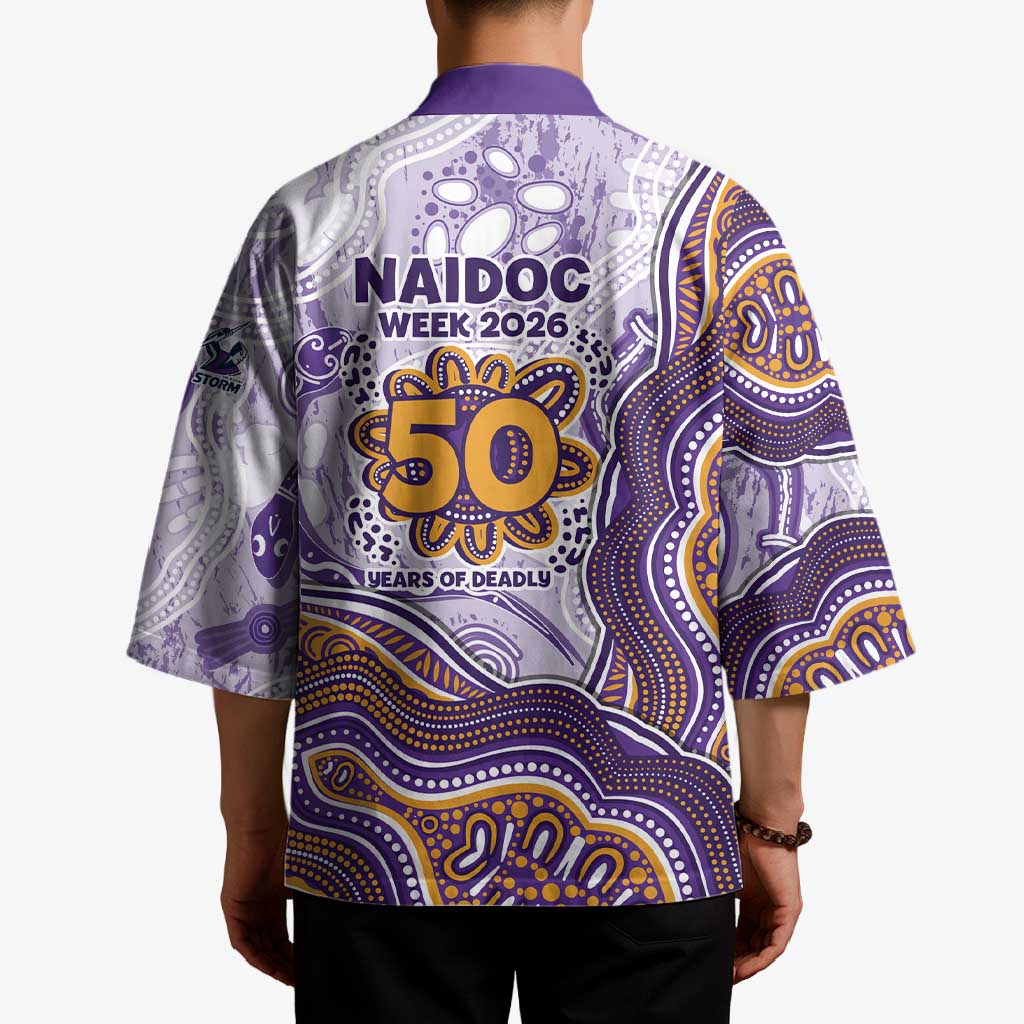 Melbourne Storm NAIDOC Week 2026 Kimono First Nations of Australia Aboriginal Mascot Rugby