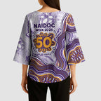 Melbourne Storm NAIDOC Week 2026 Kimono Sleeve Blouse First Nations of Australia Aboriginal Mascot Rugby