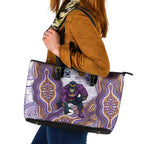 Melbourne Storm NAIDOC Week 2026 Leather Tote Bag First Nations of Australia Aboriginal Mascot Rugby