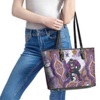 Melbourne Storm NAIDOC Week 2026 Leather Tote Bag First Nations of Australia Aboriginal Mascot Rugby
