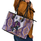 Melbourne Storm NAIDOC Week 2026 Leather Tote Bag First Nations of Australia Aboriginal Mascot Rugby