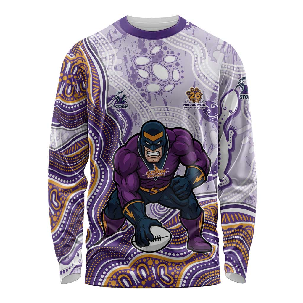 Melbourne Storm NAIDOC Week 2026 Long Sleeve Shirt First Nations of Australia Aboriginal Mascot Rugby