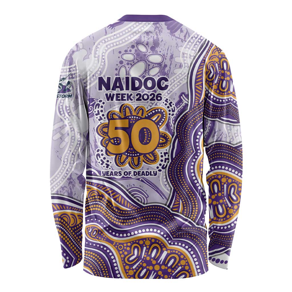 Melbourne Storm NAIDOC Week 2026 Long Sleeve Shirt First Nations of Australia Aboriginal Mascot Rugby