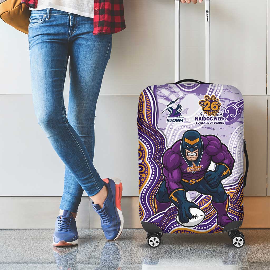 Melbourne Storm NAIDOC Week 2026 Luggage Cover First Nations of Australia Aboriginal Mascot Rugby