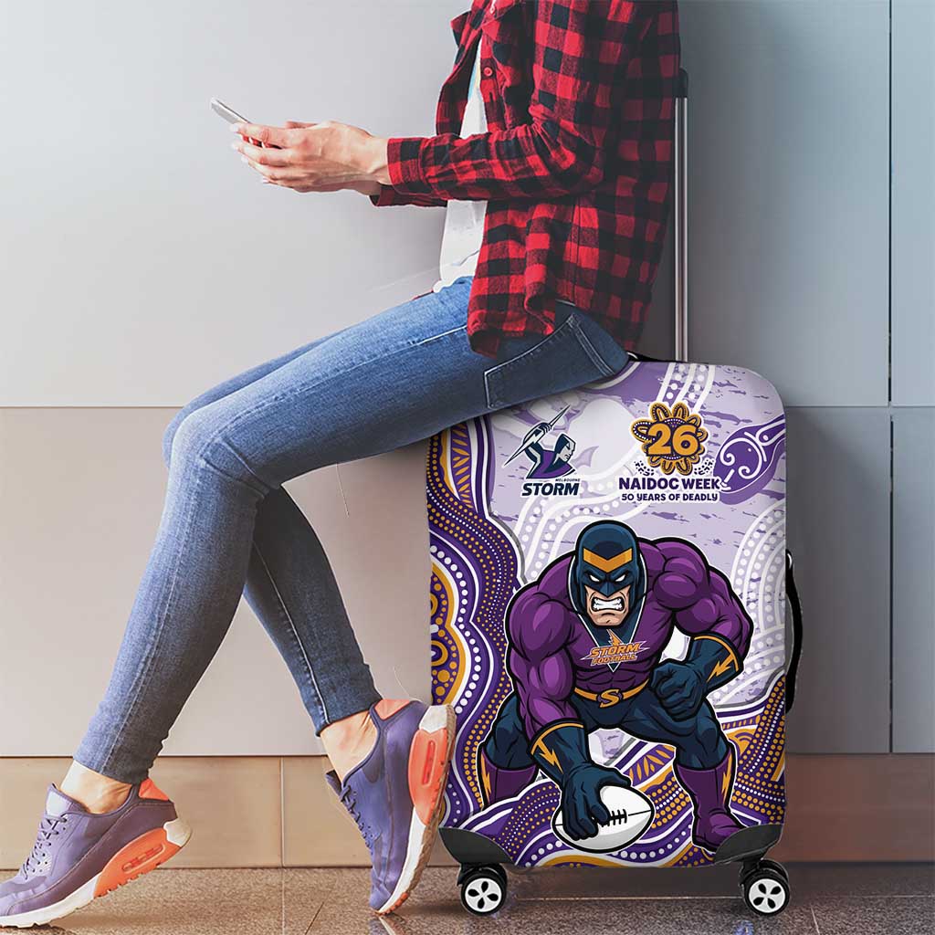 Melbourne Storm NAIDOC Week 2026 Luggage Cover First Nations of Australia Aboriginal Mascot Rugby