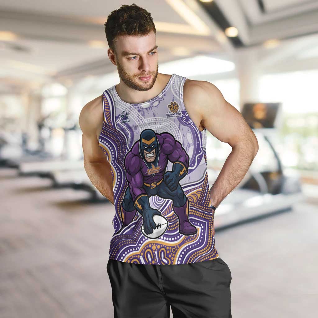 Melbourne Storm NAIDOC Week 2026 Men Tank Top First Nations of Australia Aboriginal Mascot Rugby