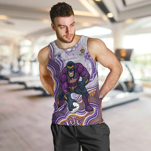Melbourne Storm NAIDOC Week 2026 Men Tank Top First Nations of Australia Aboriginal Mascot Rugby
