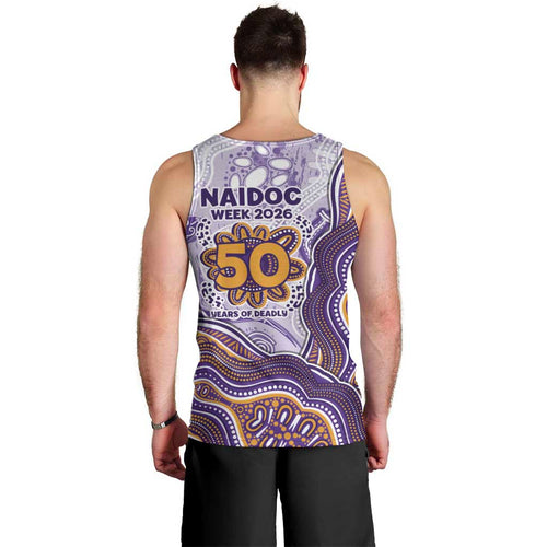 Melbourne Storm NAIDOC Week 2026 Men Tank Top First Nations of Australia Aboriginal Mascot Rugby
