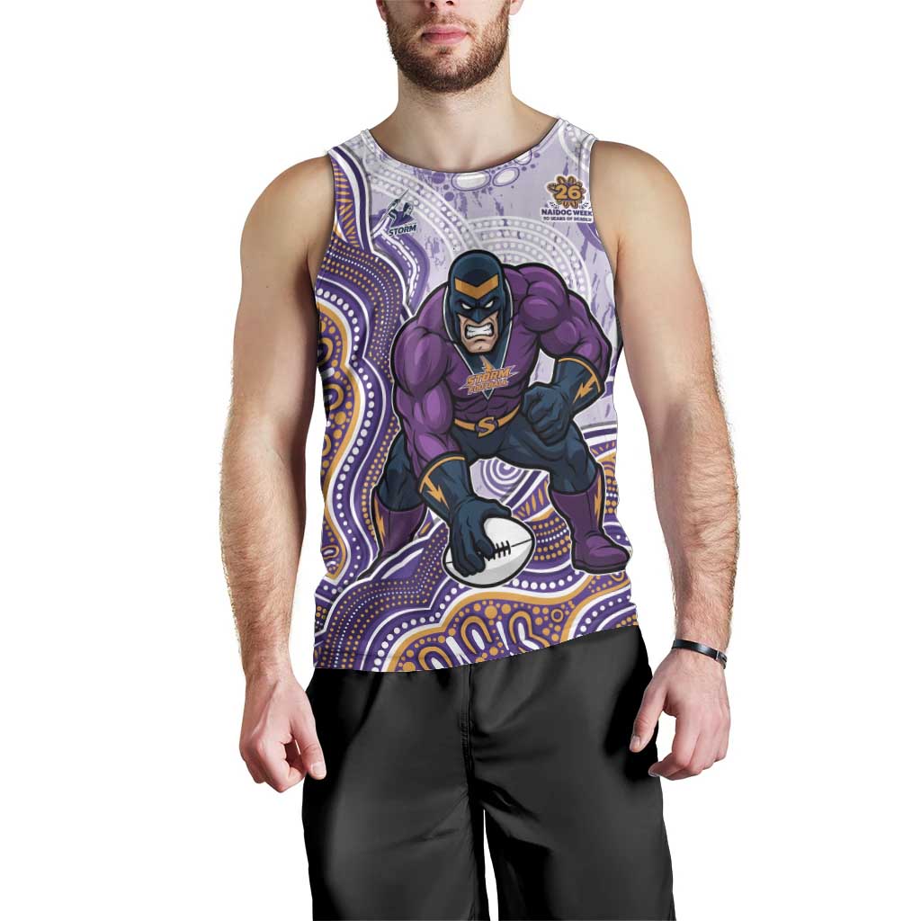 Melbourne Storm NAIDOC Week 2026 Men Tank Top First Nations of Australia Aboriginal Mascot Rugby