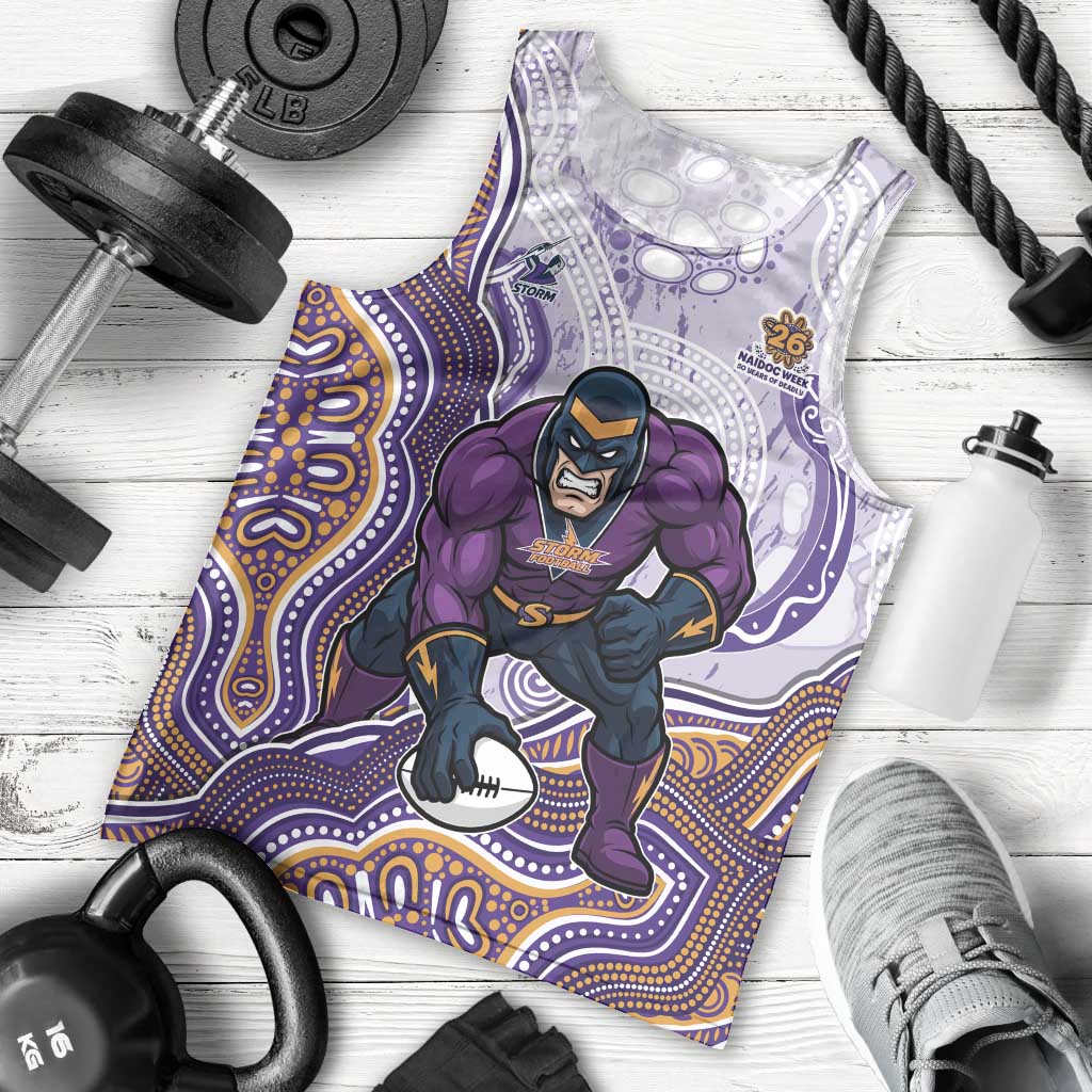 Melbourne Storm NAIDOC Week 2026 Men Tank Top First Nations of Australia Aboriginal Mascot Rugby